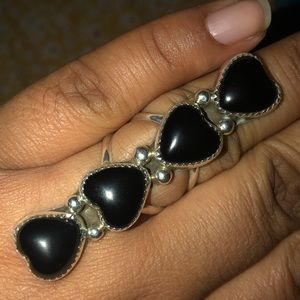 M&S Black Onyx Heart Stacker